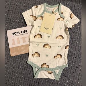 Kyte Baby Hedgehog Print Onesie Babylist Registry Exclusive 0-3 month